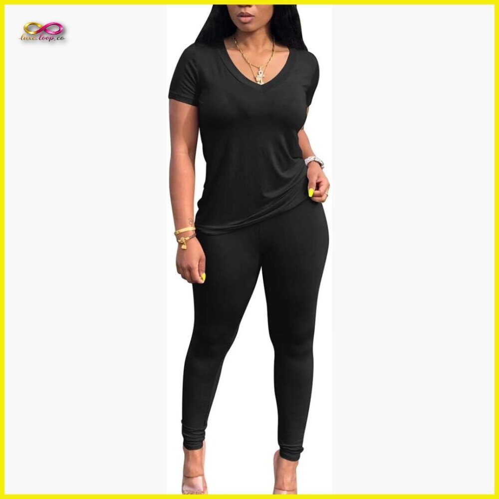 Polyester Spandex Tracksuit Set High Waist Shorts Casual Workout Outfit